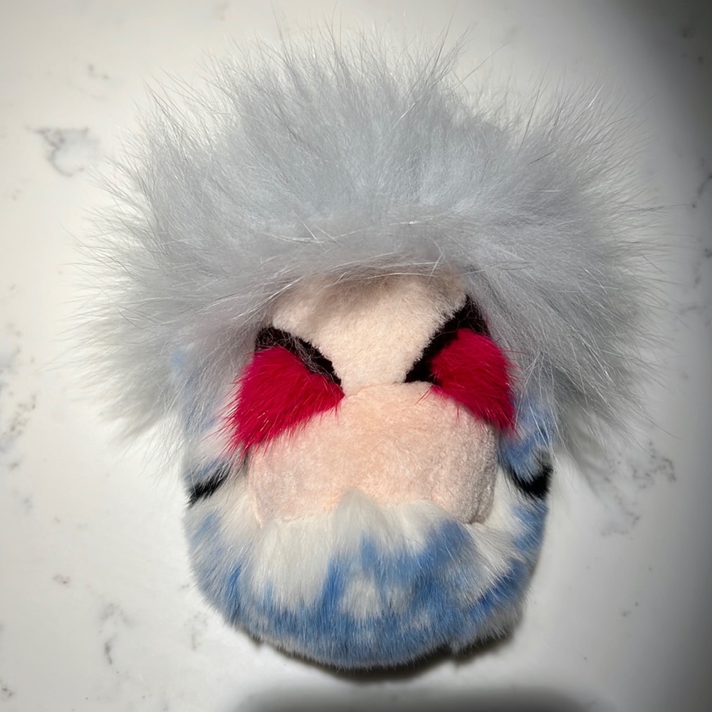 Pom pom fur keychain